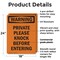 Signmission Private Please Knock Before Entering OSHA Warning Sign, Plastic, 18in W x 24in L, 2PK OS-2PACK-WS-P-1824-V-13459 - alternate 2